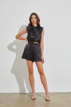 Flare To It Black Snake Print Shorts -Blend Fashion House image a5f629dd b356 4856 adb8 c1437cc85dc1