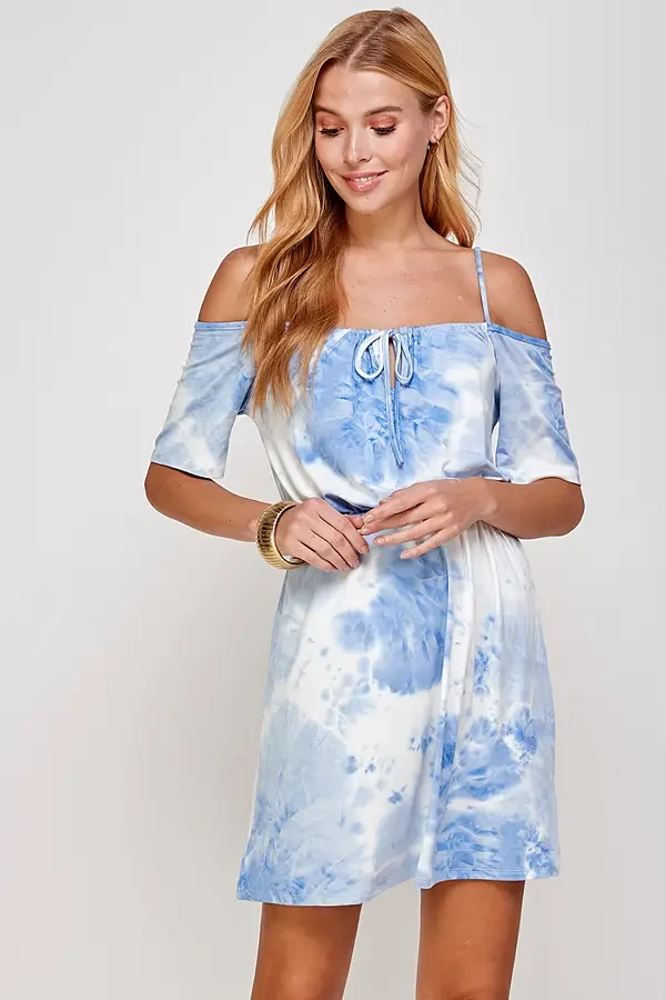 Seaside Dreaming Tie Dye Mini Dress 3 Seaside Dreaming Tie Dye Mini Dress - Image 3