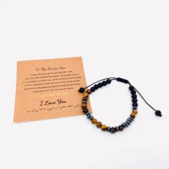 Morse Code Stone Bracelet -Blend Fashion House image aed8f379 1d1f 486b b9da 9677f25bf2b3