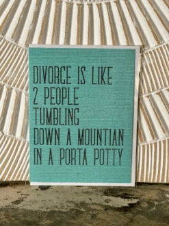 Divorce Is Like Greeting Card