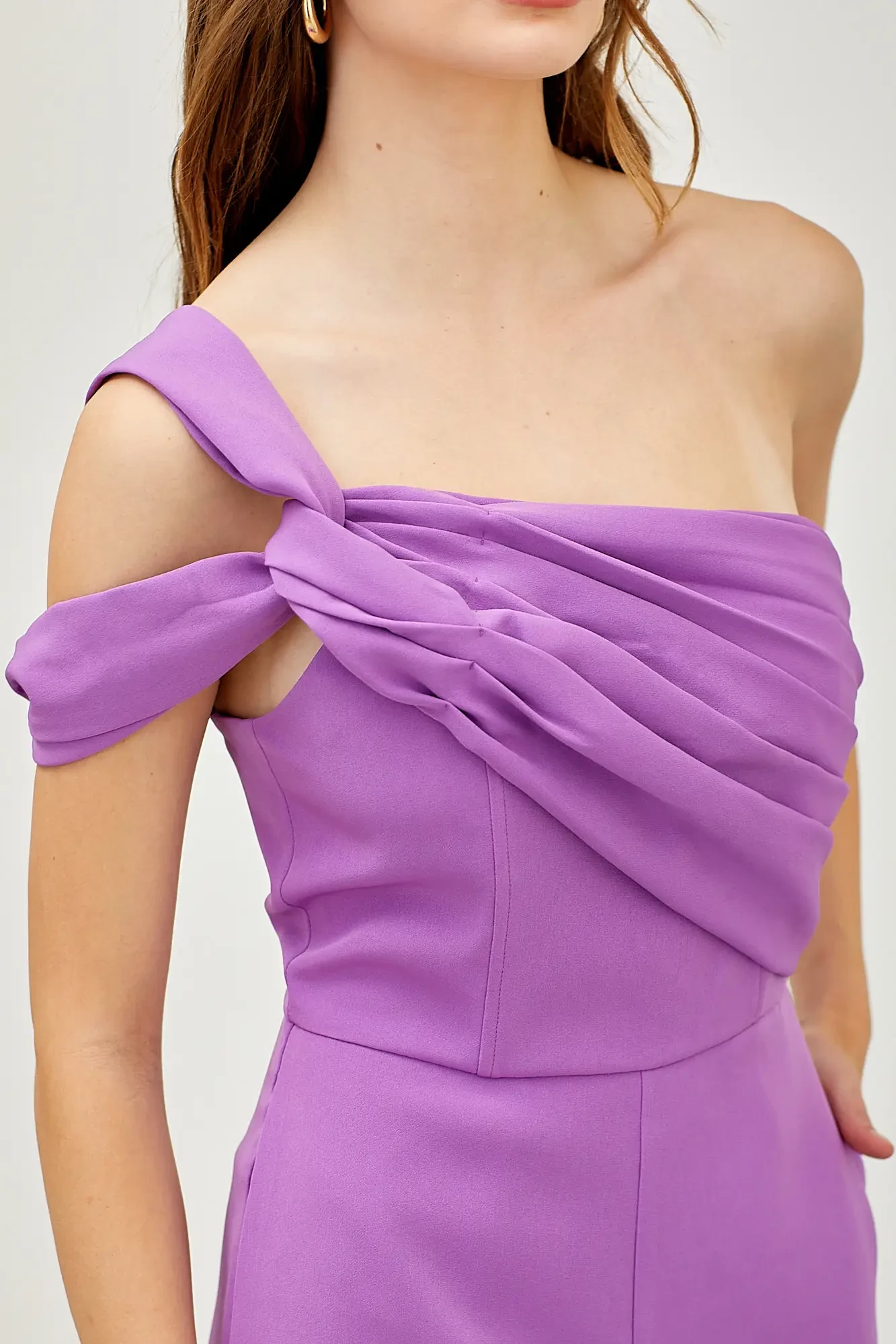Dazzling Orchid One-Shoulder Jumpsuit 2 Dazzling Orchid One-Shoulder Jumpsuit - Image 2