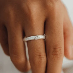 Natural Wave Silver Ring