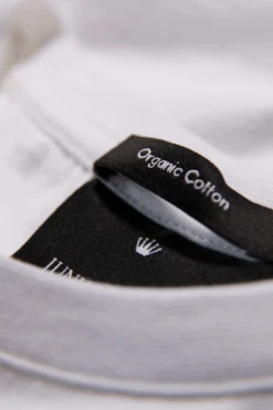 Lindbergh Luxe Crown Organic White Crew Tee -Blend Fashion House image cd213d31 571a 4145 81f2 c1fd9040bf8c