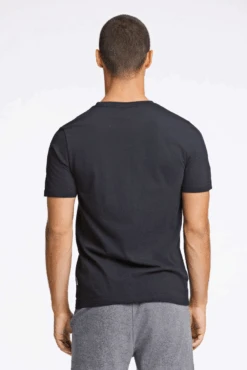 Lindbergh Bergh Black Organic Crew Slub Tee -Blend Fashion House image d05cd6a5 f30f 4908 862b 69ca88167a91