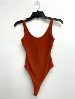 Essential Double Layered Bodysuit- Rust