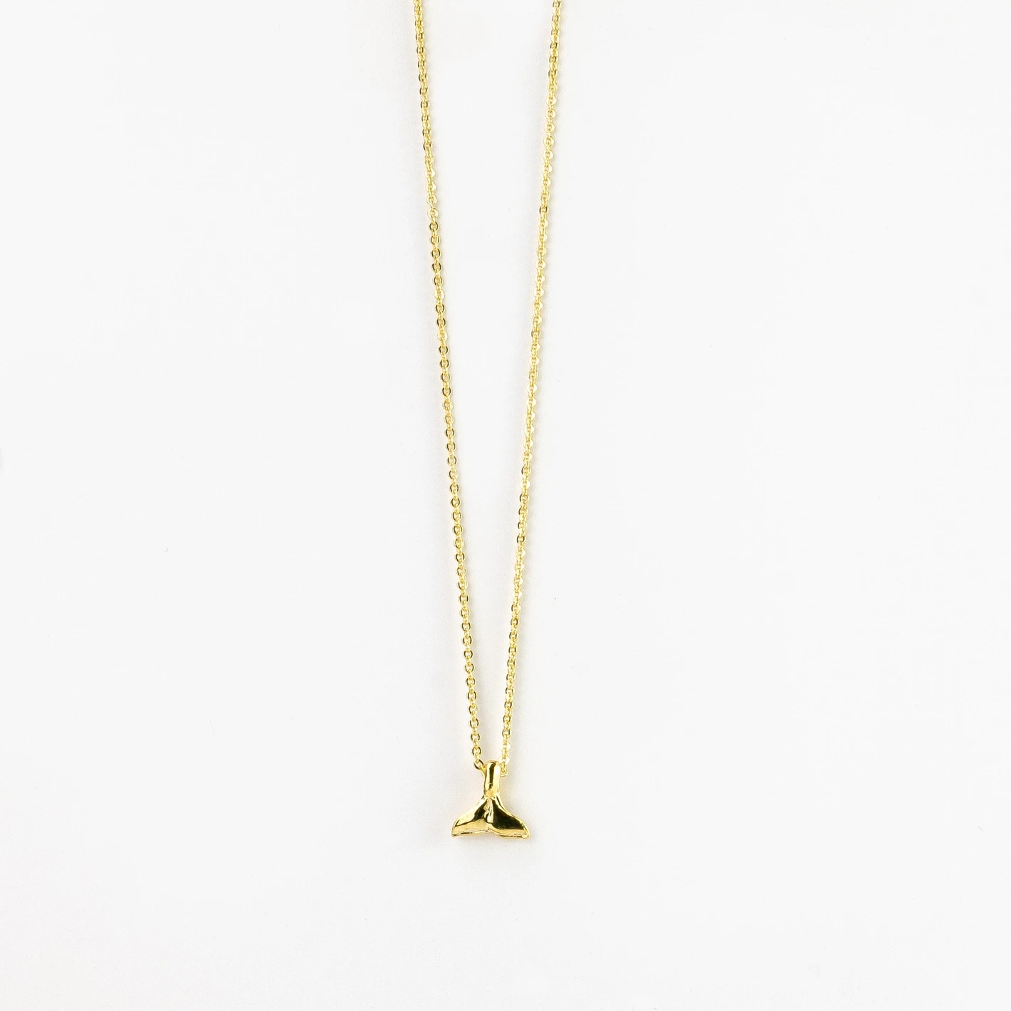 Whale Tail Gold Necklace 1 Whale Tail Gold Necklace