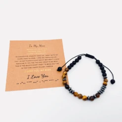 Morse Code Stone Bracelet -Blend Fashion House image e2ccc692 ad9e 468c bc46 d9d6d4999723