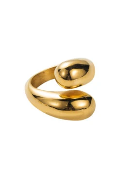 Modern Twist Gold Ring