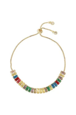 Glam Gal Gold Rainbow Bracelet