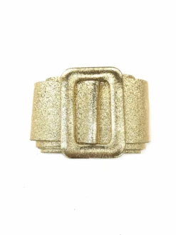 Starlit Gold Italian Leather Belt