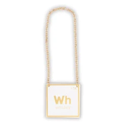 White & Gold Leather Decanter Tag Set -Blend Fashion House image ec2a99eb fcf5 4f49 9810 e0c847d4b3d0