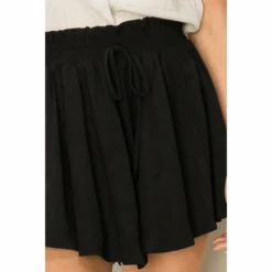 Breezy Vibes Black High Waisted Shorts -Blend Fashion House image f1079738 d335 4d3c 9b37 52ba6e6a2ee3