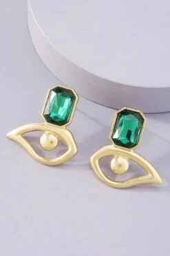 Elegant Envy Gold Stud Earrings -Blend Fashion House image f8a40368 6253 4b4c 8e7d 563d8578bf48