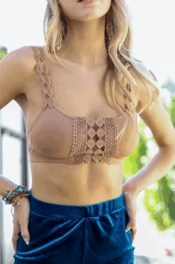 Boho Mocha Eye Lace Bralette