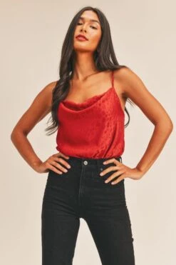 Forever Mine Cowl Neck Bodysuit